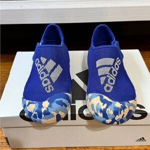 Adidas Blue Slip-On Shoes